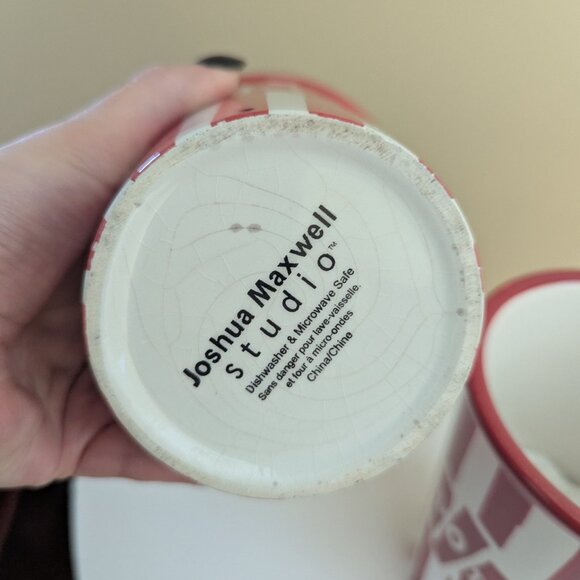 JOSHUA MAXWELL STUDIO RETRO CERAMIC POPCORN BUCKET BOWLS - Picture 3 of 3